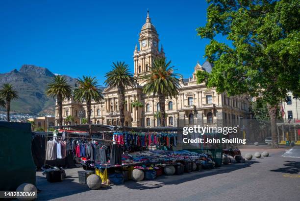 cape town - city hall - grand parade cape town stock pictures, royalty-free photos & images