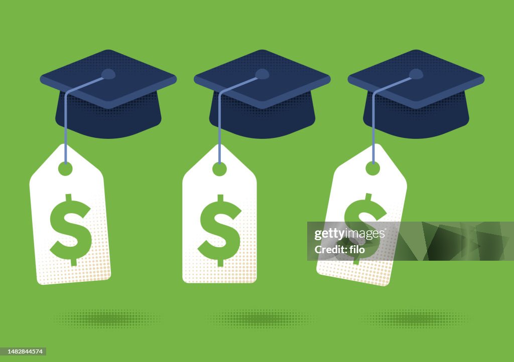 Graduation Cost Graduation College University Tuition Cost Debt Price Tag Expense ...