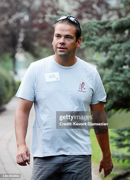 Lachlan Murdoch, son of Rupert Murdoch, attends the Allen & Company Sun Valley Conference on July 13, 2012 in Sun Valley, Idaho. The conference has...