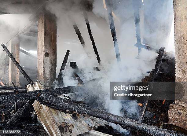 burnt house - ember stock pictures, royalty-free photos & images
