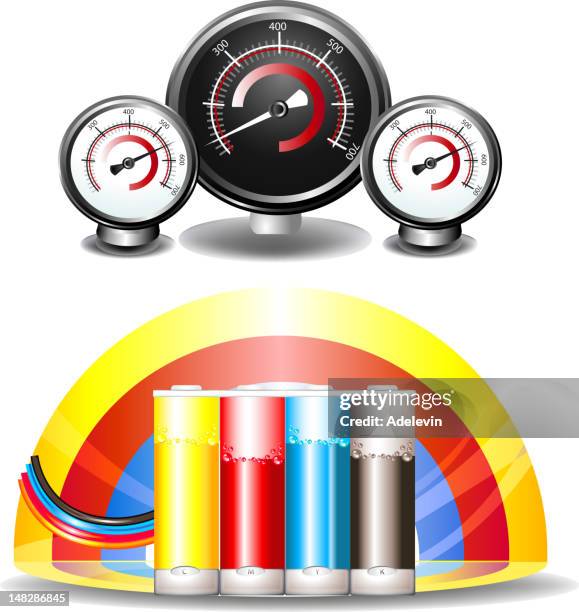 ink-pot - printer cartridge stock illustrations