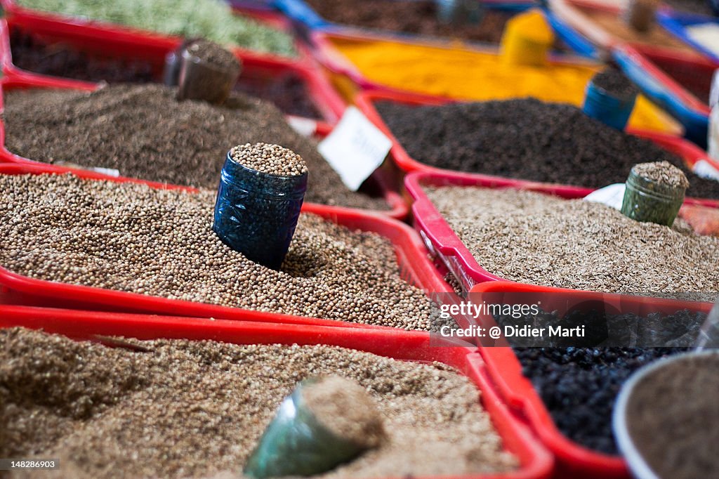 Spices in a Tashkent market