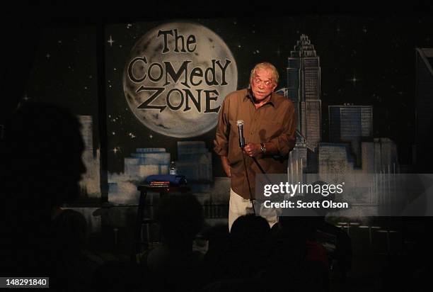 James Gregory entertains guests at the Comedy Zone located in the NC Music Factory on July 12, 2012 in Charlotte, North Carolina. The NC Music...