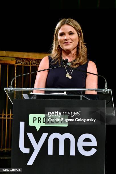 Jenna Bush Hager speaks onstage at the Project Lyme 2023 Gala at Gotham Hall on April 17, 2023 in New York City.