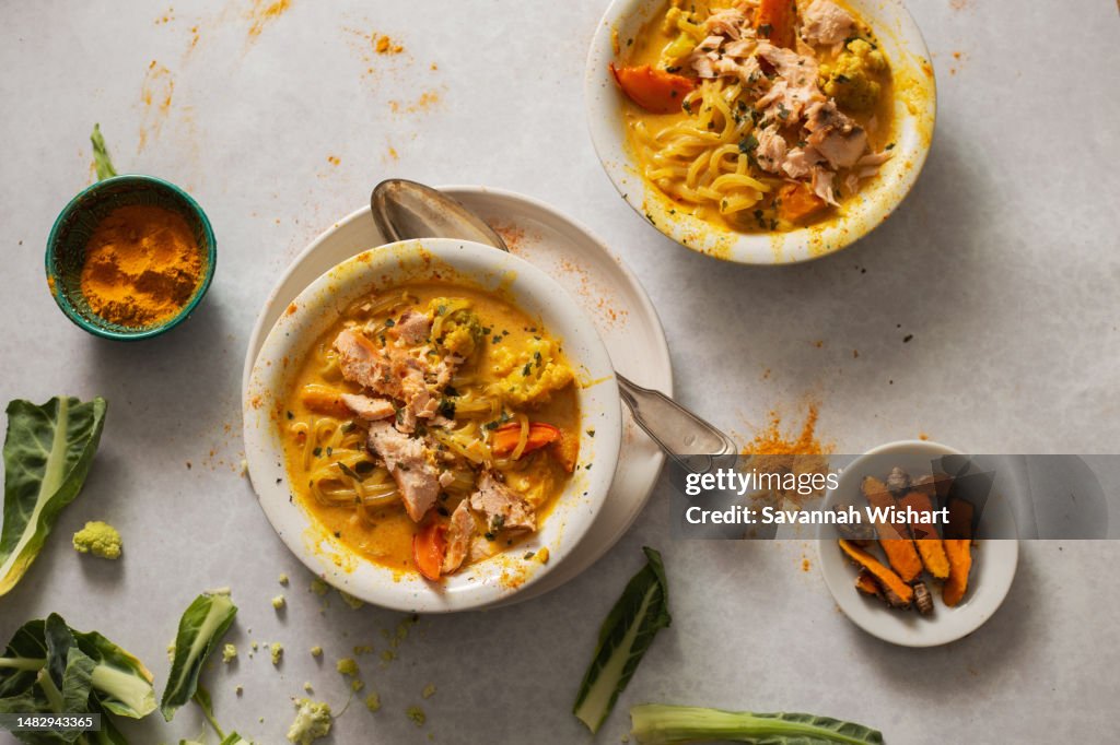Paleo Kabocha Squash Curry with Glass Noodles