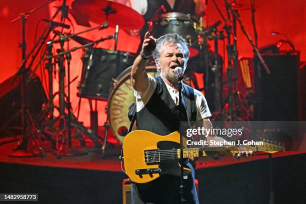 John Mellencamp performs at Whitney Hall on April 17, 2023 in Louisville, Kentucky.