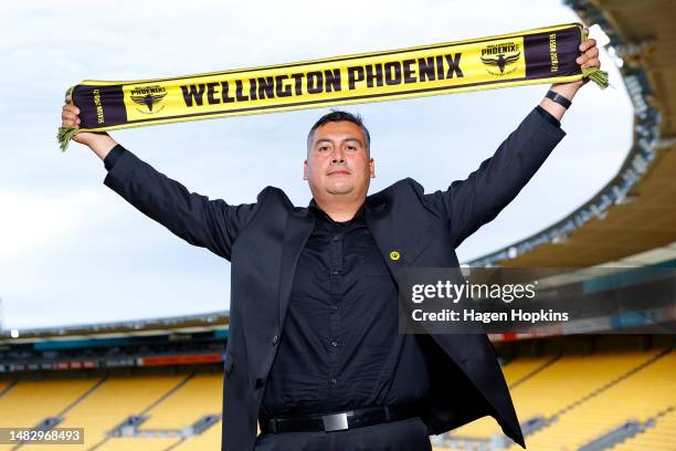 Newly appointed Head Coach Giancarlo Italiano poses during a media opportunity announcing the new Wellington Phoenix A-League head coach at Sky...