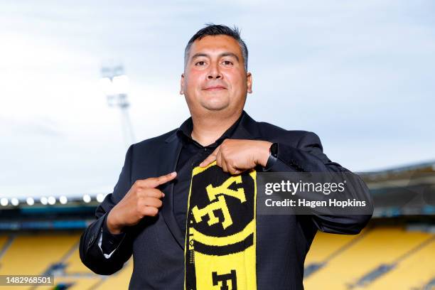 Newly appointed Head Coach Giancarlo Italiano poses during a media opportunity announcing the new Wellington Phoenix A-League head coach at Sky...