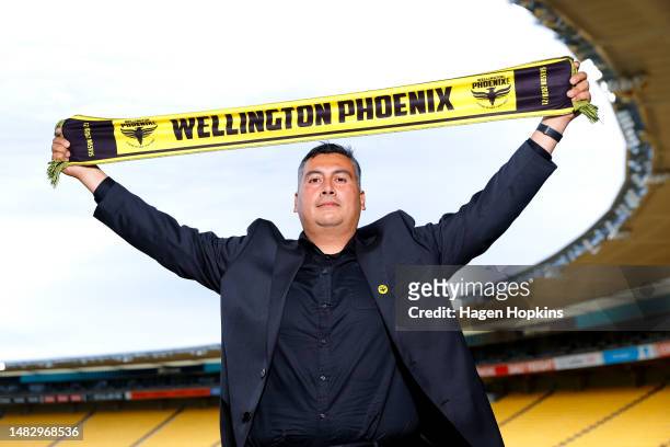 Newly appointed Head Coach Giancarlo Italiano poses during a media opportunity announcing the new Wellington Phoenix A-League head coach at Sky...