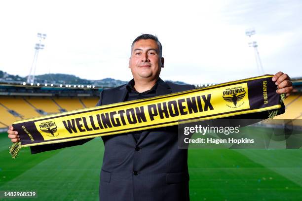 Newly appointed Head Coach Giancarlo Italiano poses during a media opportunity announcing the new Wellington Phoenix A-League head coach at Sky...