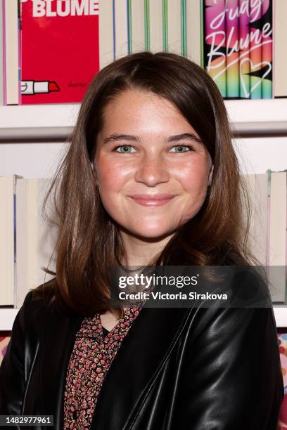 Raegan Revord attends Q&A and reception with Judy Blume celebrating Prime Video's "Judy Blume Forever" at Annabelle's Book Club LA on April 17, 2023...