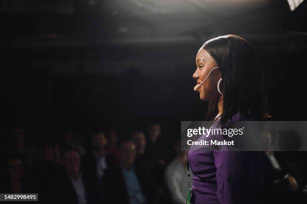 Speaking Side View 2.676 Stage Side View Stock Photos, High-Res Pictures, and Images ...