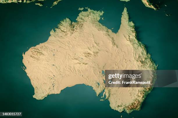 High Resolution Australian Map 207 Australia Topographic Map Stock Photos, High-Res Pictures, and ...