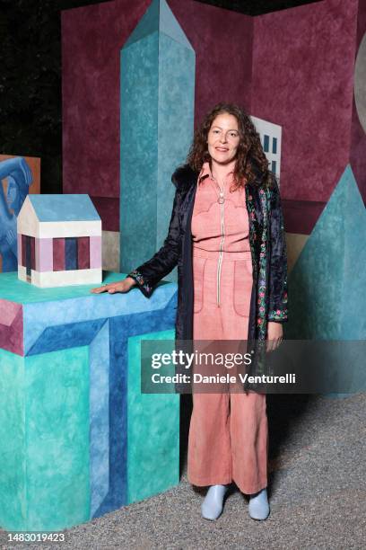 Lola Schnabel attends the "T Magazine Celebrates Salone Internazionale del Mobile" event during Milan Design Week 2023 on April 17, 2023 at Villa...