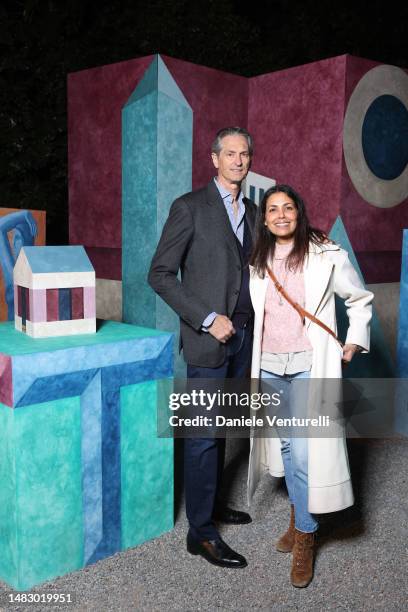 Luchino Visconti and Sava Bisazza Terracini attend the "T Magazine Celebrates Salone Internazionale del Mobile" event during Milan Design Week 2023...