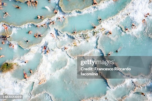 Free thermal baths, Hot springs, directly above