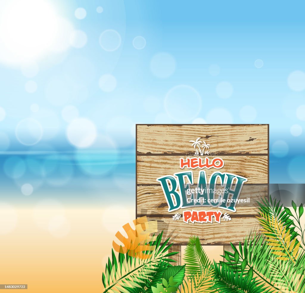 Beach wood board