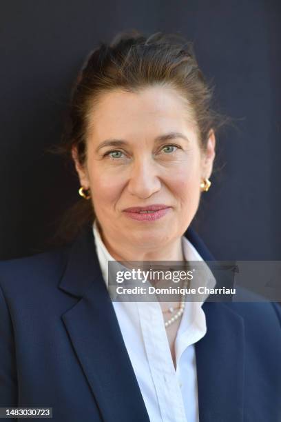 Emmanuelle Devos attends the photocall BRI The Brigade during the 6th Canneseries International Festival : Day Five on April 18, 2023 in Cannes,...