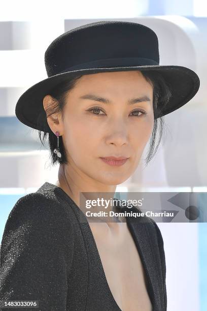 Seo-hyung Kim attends the "Pale Moon" photocall during the 6th Canneseries International Festival : Day Five on April 18, 2023 in Cannes, France.