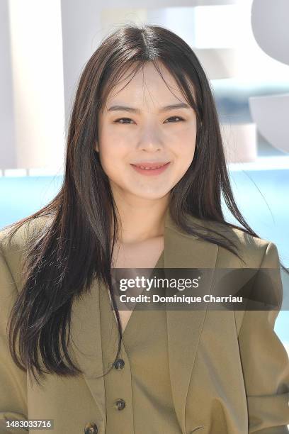 Seo-hyung Kim attends the "Pale Moon" photocall during the 6th Canneseries International Festival : Day Five on April 18, 2023 in Cannes, France.