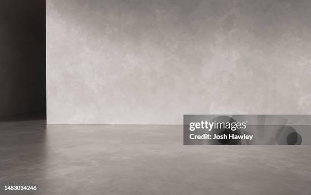 empty concrete wall background - texture beton photos et images de collection