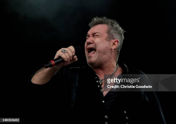 Jimmy Barnes of Cold Chisel performs on stage on Day 1 of Hard Rock Calling at Hyde Park on July 13, 2012 in London, United Kingdom.