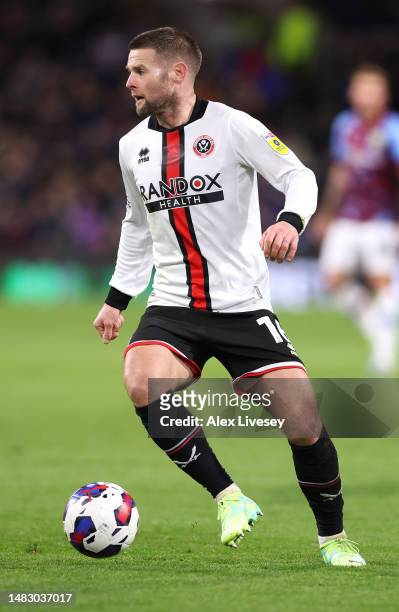 Oliver Norwood of Sheffield United during the Sky Bet Championship between Burnley and Sheffield United at Turf Moor on April 10, 2023 in Burnley,...