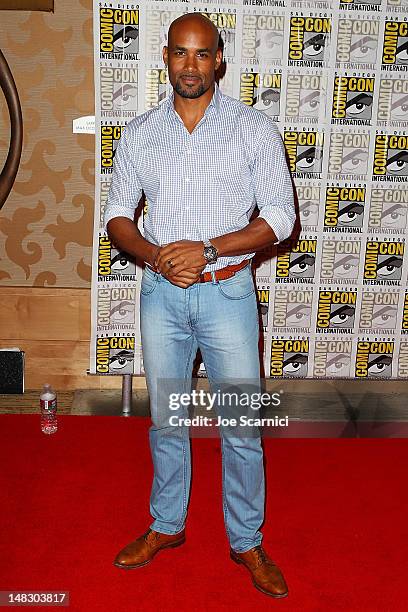 Boris Kodjoe attends the "Resident Evil: Resurrection" press line at Comic-Con International 2012 - Day 2 at San Diego Convention Center on July 13,...