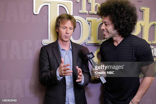 Episode 4286 -- Pictured: Comedian Dana Carvey during an interview with Bryan Branly backstage on July 13, 2012 --