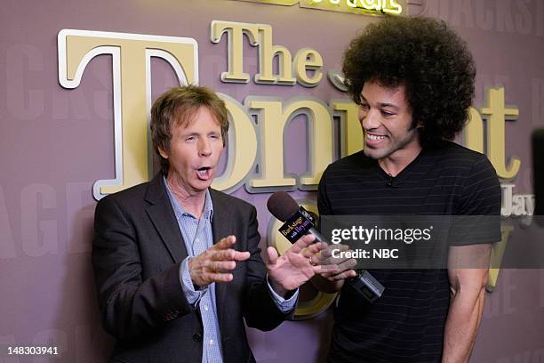 Episode 4286 -- Pictured: Comedian Dana Carvey during an interview with Bryan Branly backstage on July 13, 2012 --