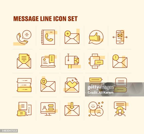 message, speech bubbles, incoming call, text message, mail, text emoji icons - zoom presenter stock illustrations