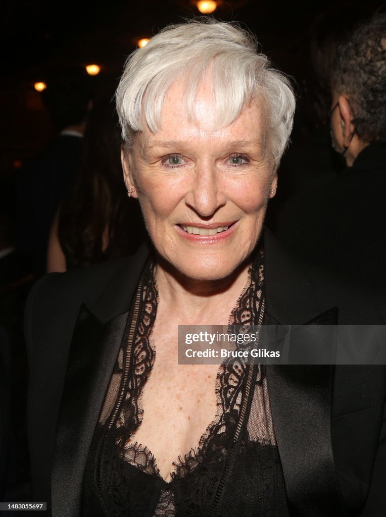Glenn Close during the closing night of the long running musical Glenn Close during the closing night of the long running musical