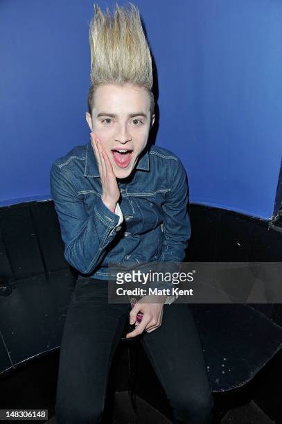 John Grimes of Jedward attends Perez Hilton's One Night In London at the Electric Brixton on July 13, 2012 in London, United Kingdom.