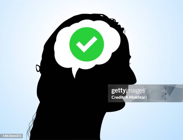 validation and acceptance. - determination face stock illustrations