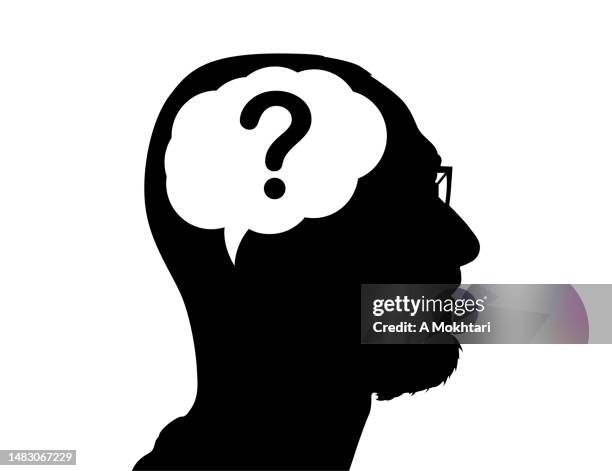 ask the question. - business solutions silhouette stock illustrations