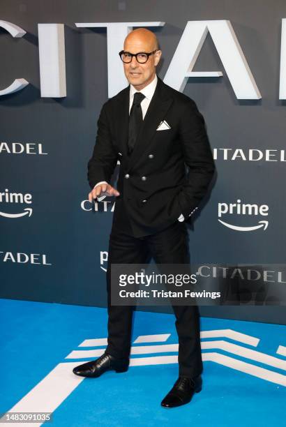 Stanley Tucci attends the "Citadel" Global Premiere ahead of the Prime Video launch on April 18, 2023 in London, England.