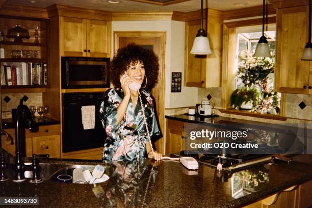 retro woman at home - 35mm film scan - photography home stock pictures, royalty-free photos & images