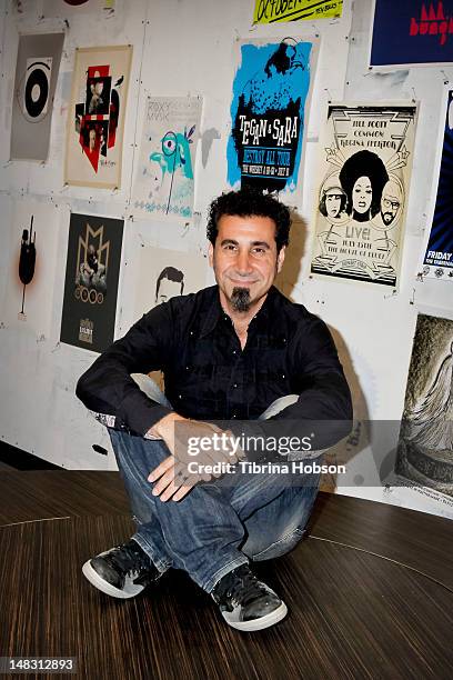 Serj Tankian performs at Warner Bros. Records' Summer Sessions on July 13, 2012 in Burbank, California.