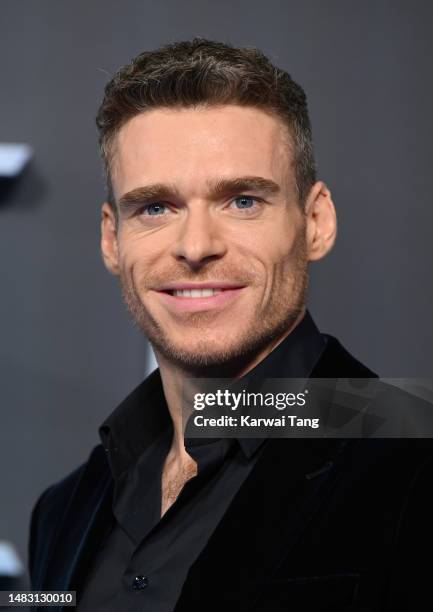 Richard Madden arrives at the global premiere of "Citadel" on April 18, 2023 in London, England.