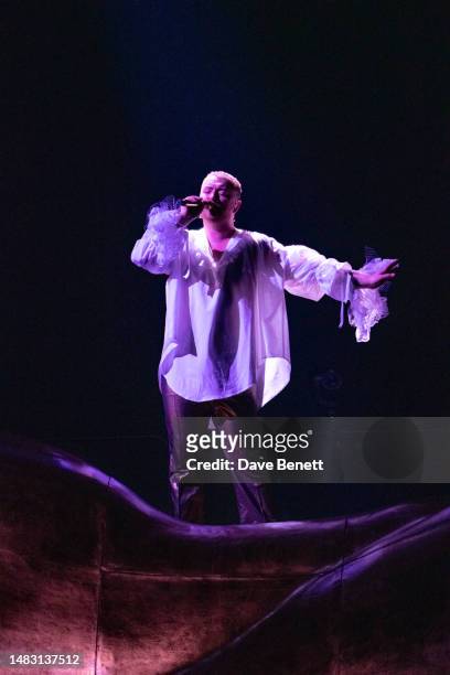 Sam Smith performs at The O2 Arena during their GLORIA tour on April 18, 2023 in London, England.