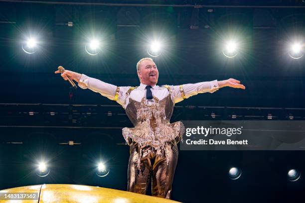 Sam Smith performs at The O2 Arena during their GLORIA tour on April 18, 2023 in London, England.