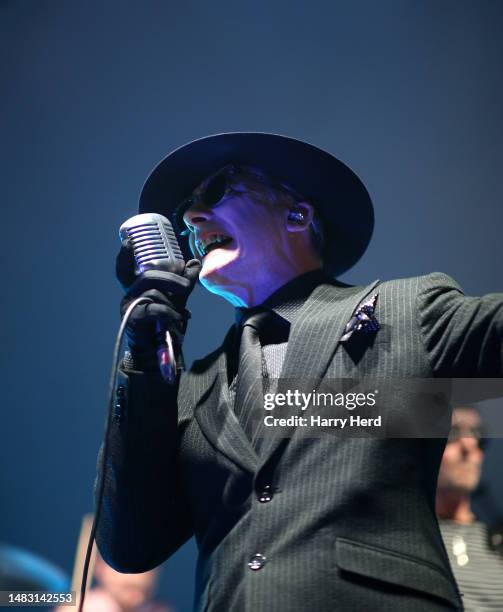 David Vanian of The Damned performs at O2 Guildhall Southampton on April 18, 2023 in Southampton, England.