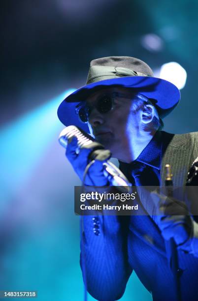 David Vanian of The Damned performs at O2 Guildhall Southampton on April 18, 2023 in Southampton, England.