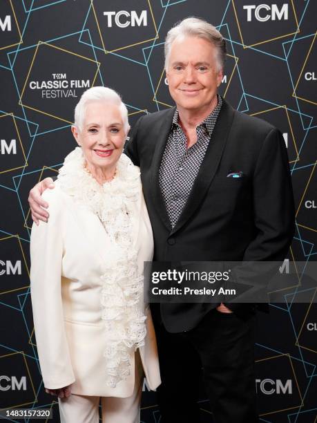 Shirley Jones and Shaun Cassidy attend a screening of “The Music Man” during the 2023 TCM Classic Film Festival on April 16, 2023 in Los Angeles,...