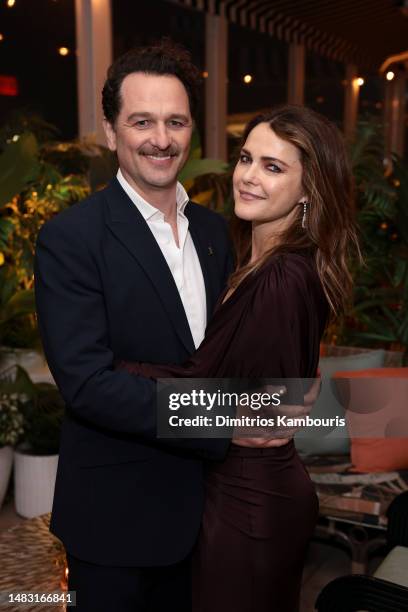 Matthew Rhys and Keri Russell attends the after party for The Diplomat - NY Premiere on April 18, 2023 in New York City.