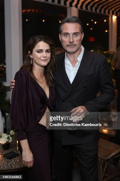 Keri Russell and Rufus Sewell attend the after party for The Diplomat - NY Premiere on April 18, 2023 in New York City.