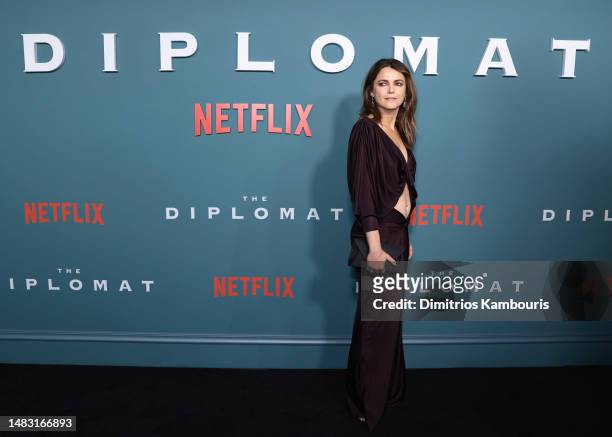 Keri Russell attends The Diplomat - NY Premiere on April 18, 2023 in New York City.