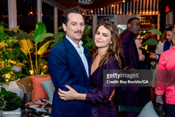 Matthew Rhys and Keri Russell attend Netflix's "The Diplomat" New York premiere after party at Park Lane Hotel on April 18, 2023 in New York City.