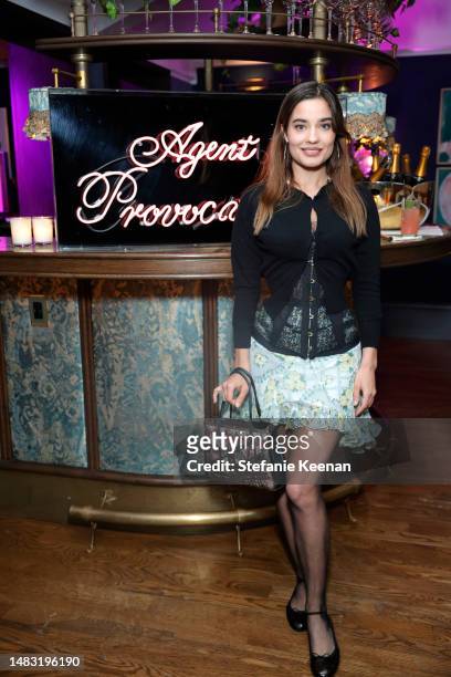 Mimi Wade attends Agent Provocateur AP Forever Launch Party with Gabbriette at Olivetta on April 18, 2023 in West Hollywood, California.