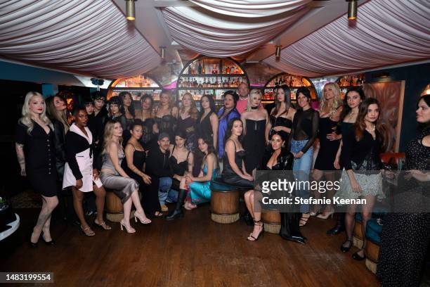 Guests attend Agent Provocateur AP Forever Launch Party with Gabbriette at Olivetta on April 18, 2023 in West Hollywood, California.